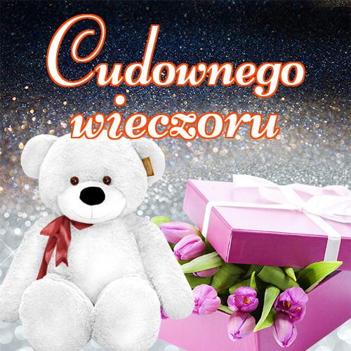 Cudownego wieczoru!! kotów, tulipanów, róż, dobrego wieczoru, miłego wieczoru, pocztówki, zdjęcia, niedźwiedzia, Życzę miłego wieczoru!
