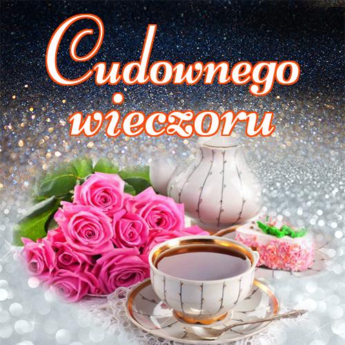 Cudownego wieczoru!! kotów, róż, niedźwiedzia, pocztówki, Życzę miłego wieczoru, zdjęcia, miłego wieczoru, tulipanów, dobrego wieczoru!