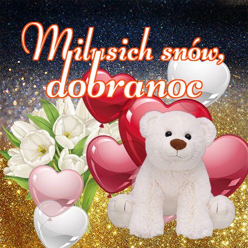 Milusich snów! Dobranoc!! Miś, Cubs, Słodkie sny, Miś, Dobranoc!