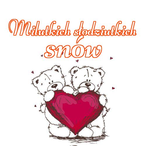 Milutkich słodziutkich snów!! Cubs, Miś, Słodkie sny, Miś, Dobranoc!