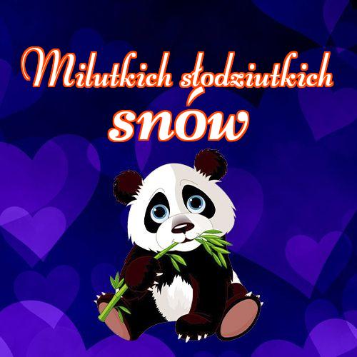 Milutkich słodziutkich snów!! życzę miłych snów, piękny obrazek, słodkiego misia, dobranoc, słodkich snów, mojego małego misia, Śliczny obrazek!