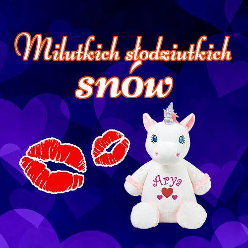 Milutkich słodziutkich snów!! Chcę cię pocałować, dobranoc, kocham cię, słodkich snów, pocałunków, przyjemnych snów, miłość!