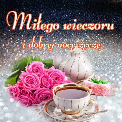 Miłego wieczoru i dobrej nocy życzę!! kotów, róż, niedźwiedzia, pocztówki, Życzę miłego wieczoru, zdjęcia, miłego wieczoru, tulipanów, dobrego wieczoru!