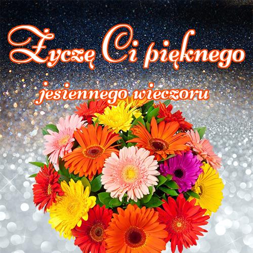 Życzę Ci pięknego jesiennego wieczoru!! Pocztówka, Jesień, Róże, Jesienne kwiaty, Obraz, Kwiaty, Jesienne kwiaty, Kwiaty, Darmowe pobieranie!