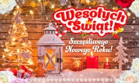 Świąteczna kartka sylwestrowa