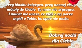 Kartka z łabędziem