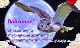 Fajna kartka na dobranoc