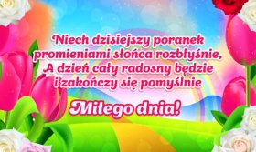 Kwiatkowa kartka na dzień dobry!