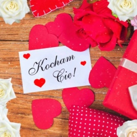 Kocham Ciebie całym sercem – Kartka miłosna.