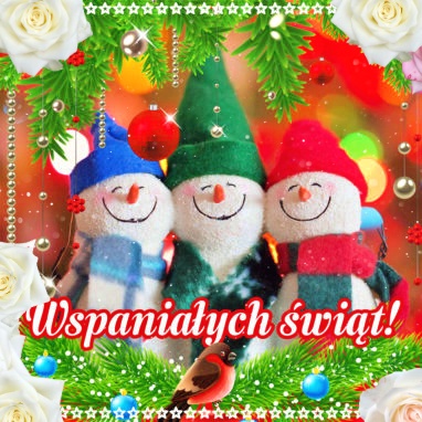 Wspaniałych świąt kartka!