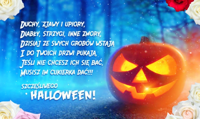 Straszna dynia halloweenowa. Boo!!