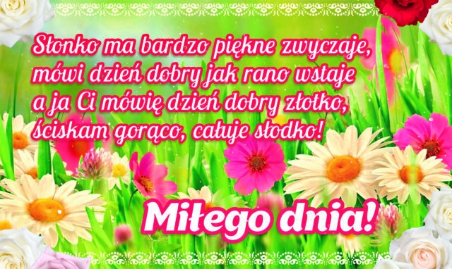 Miłego dnia! Całuję słodko!!