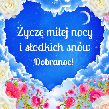 Kartka z sercem – Słodkich snów!!