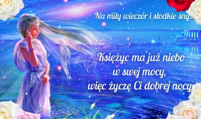 Księżyc na niebie – kartka na Dobranoc!