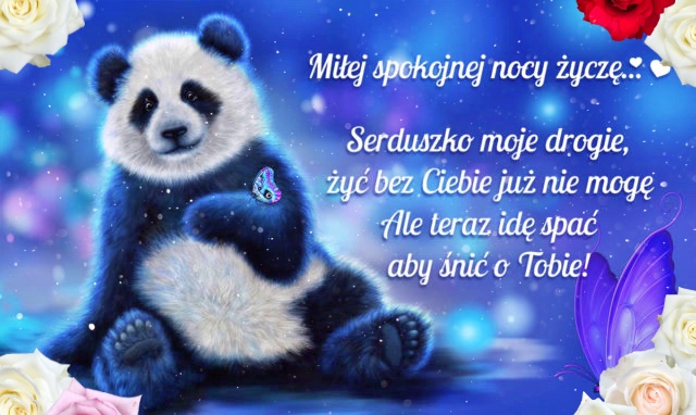 Miłej spokojnej nocy – kartka z Pandą!