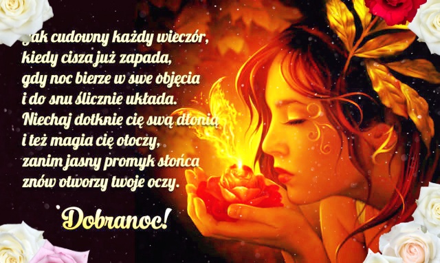 Kartka dla Ciebie. Dobranoc. Słodkich snów!!