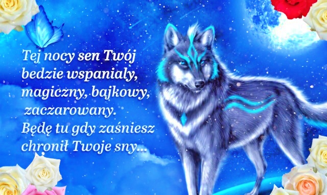 Tej nocy sen twoj będzie wspaniały!!