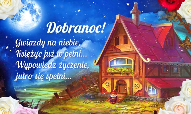 Gwiazdy na niebie, kartka na Dobranoc dla Ciebie!!