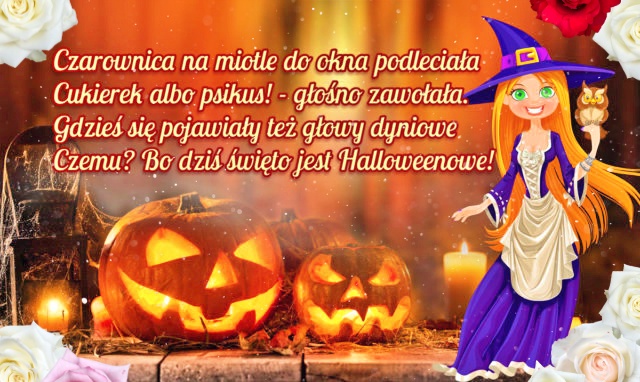 Czarownica życzy wesołego Halloween!!