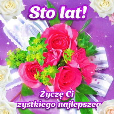 Sto Lat! Róże urodzinowe!