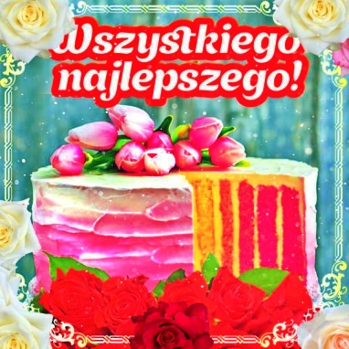 Kolorowy urodzinowy torcik!