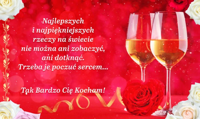 Romantyczna kartka Walentynkowa.!