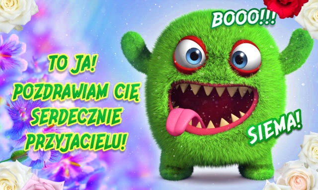 Siema! to Ja! Kartka z pozdrowieniami.!